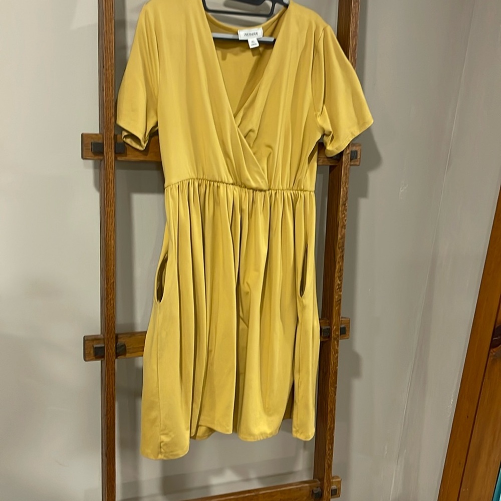 Woman’s Mustard Yellow Dress